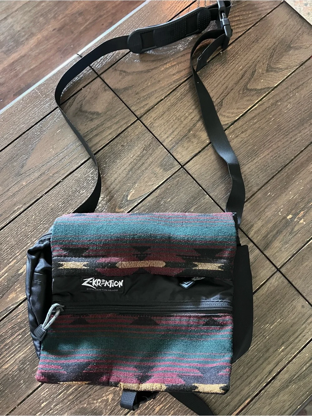 Z-Kreation vintage Aztec print messenger Bag - Men/ women